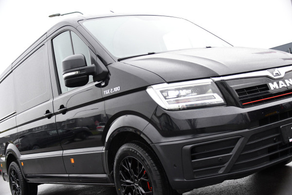 MAN TGE 30 2.0 L3H2 Black Edition Camera, Cruise, Carplay, LED, Automaat, 177pk, Trekhaak, Geveerde stoel, Sensoren, Uniek!