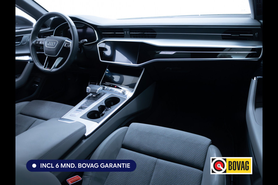 Audi A6 Avant 50 TFSI e quattro 3x S-Line | Facelift | Panoramdak | Stoel- & Stuurverw. | Elec. trekhaak | Elec. achterklep | Elec. verst. best. stoel met geheugen, Sfeerverlichting, 20"LMV, Matrix Led, Adap. onderstel, Daytona Grijs