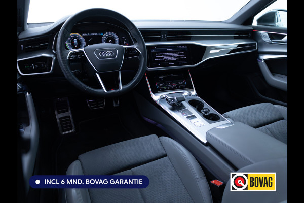 Audi A6 Avant 50 TFSI e quattro 3x S-Line | Facelift | Panoramdak | Stoel- & Stuurverw. | Elec. trekhaak | Elec. achterklep | Elec. verst. best. stoel met geheugen, Sfeerverlichting, 20"LMV, Matrix Led, Adap. onderstel, Daytona Grijs
