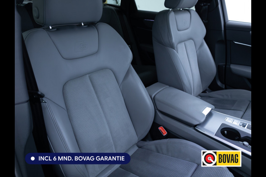 Audi A6 Avant 50 TFSI e quattro 3x S-Line | Facelift | Panoramdak | Stoel- & Stuurverw. | Elec. trekhaak | Elec. achterklep | Elec. verst. best. stoel met geheugen, Sfeerverlichting, 20"LMV, Matrix Led, Adap. onderstel, Daytona Grijs