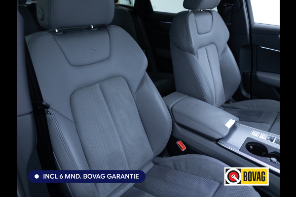 Audi A6 Avant 50 TFSI e quattro 3x S-Line | Facelift | Panoramdak | Stoel- & Stuurverw. | Elec. trekhaak | Elec. achterklep | Elec. verst. best. stoel met geheugen, Sfeerverlichting, 20"LMV, Matrix Led, Adap. onderstel, Daytona Grijs