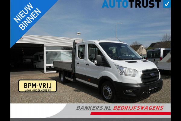 Ford Transit 2.0 TDCI 170PK, L3, Pickup, Dubbel cabine, Airco, Dubbel lucht, Trekhaak 3.500 KG, Laadbak L*B*H = 315*210*40