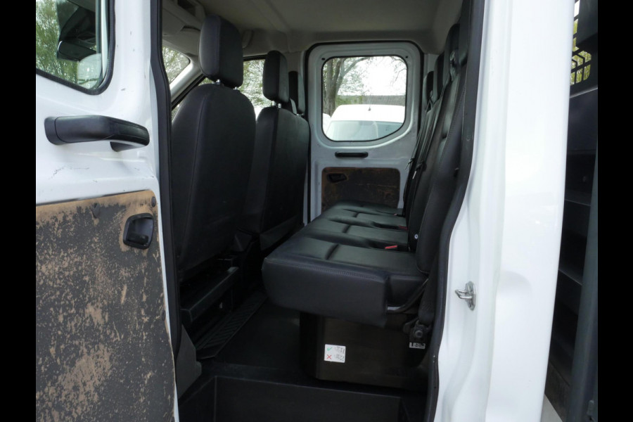 Ford Transit 2.0 TDCI 170PK, L3, Pickup, Dubbel cabine, Airco, Dubbel lucht, Trekhaak 3.500 KG, Laadbak L*B*H = 315*210*40