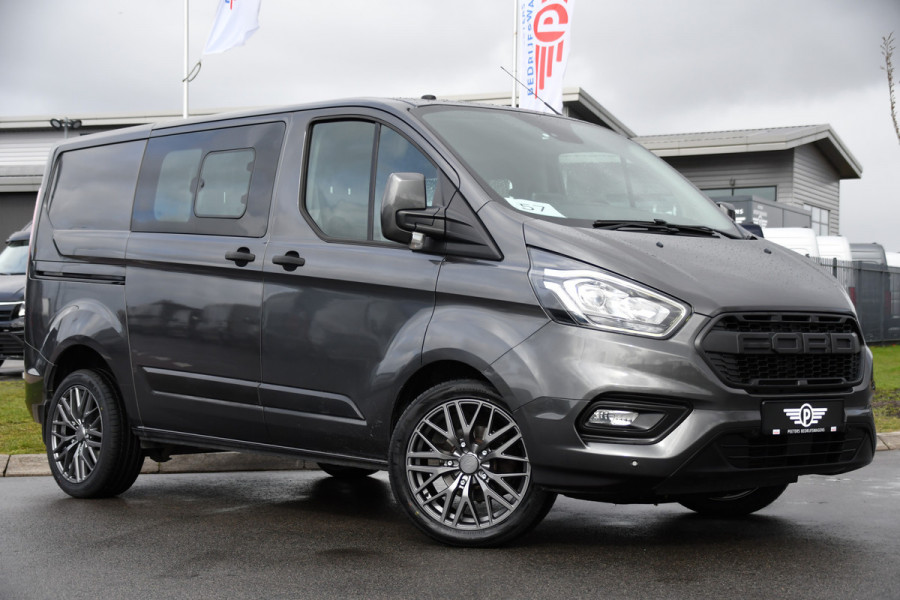 Ford Transit Custom 300 2.0 TDCI L1H1 DC PB Edition Camera, Cruise, Sensoren, Carplay, Automaat, Trekhaak, 130pk, multimedia, Uniek!