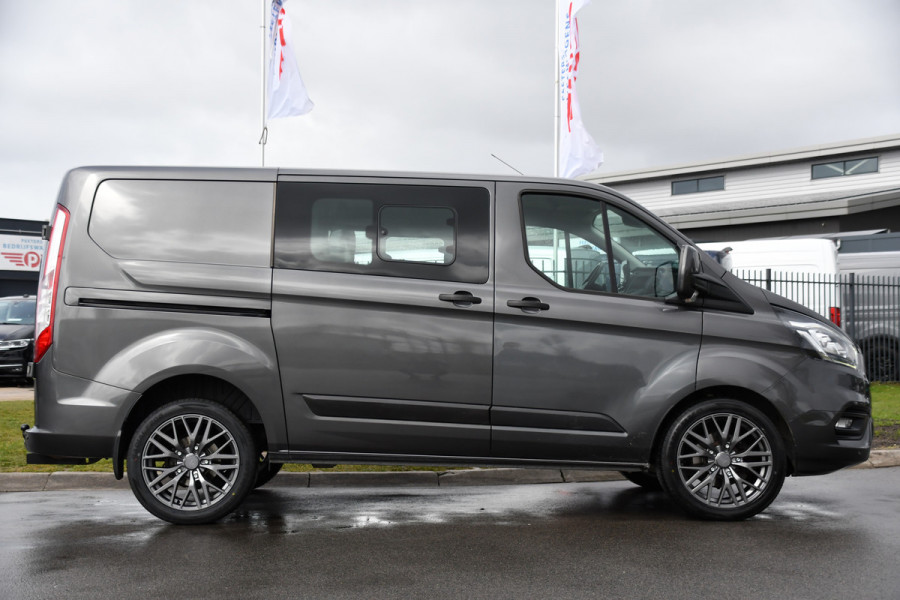 Ford Transit Custom 300 2.0 TDCI L1H1 DC PB Edition Camera, Cruise, Sensoren, Carplay, Automaat, Trekhaak, 130pk, multimedia, Uniek!