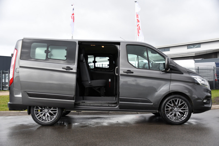 Ford Transit Custom 300 2.0 TDCI L1H1 DC PB Edition Camera, Cruise, Sensoren, Carplay, Automaat, Trekhaak, 130pk, multimedia, Uniek!