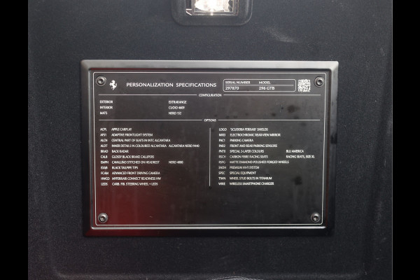 Ferrari 296 GTB 3.0 V6 | Blu America - Cuoio - Racing Seats