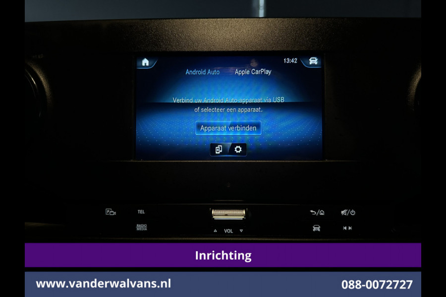Mercedes-Benz Sprinter 317 CDI 170pk 9G-Tronic Automaat 3500kg Trekhaak L2H1 inrichting Euro6 Airco | Camera | Omvormer | Apple Carplay Cruisecontrol, Android Auto, Parkeersensoren