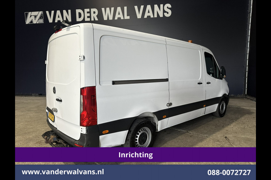 Mercedes-Benz Sprinter 317 CDI 170pk 9G-Tronic Automaat 3500kg Trekhaak L2H1 inrichting Euro6 Airco | Camera | Omvormer | Apple Carplay Cruisecontrol, Android Auto, Parkeersensoren