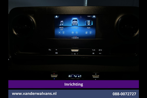 Mercedes-Benz Sprinter 317 CDI 170pk 9G-Tronic Automaat 3500kg Trekhaak L2H1 inrichting Euro6 Airco | Camera | Omvormer | Apple Carplay Cruisecontrol, Android Auto, Parkeersensoren