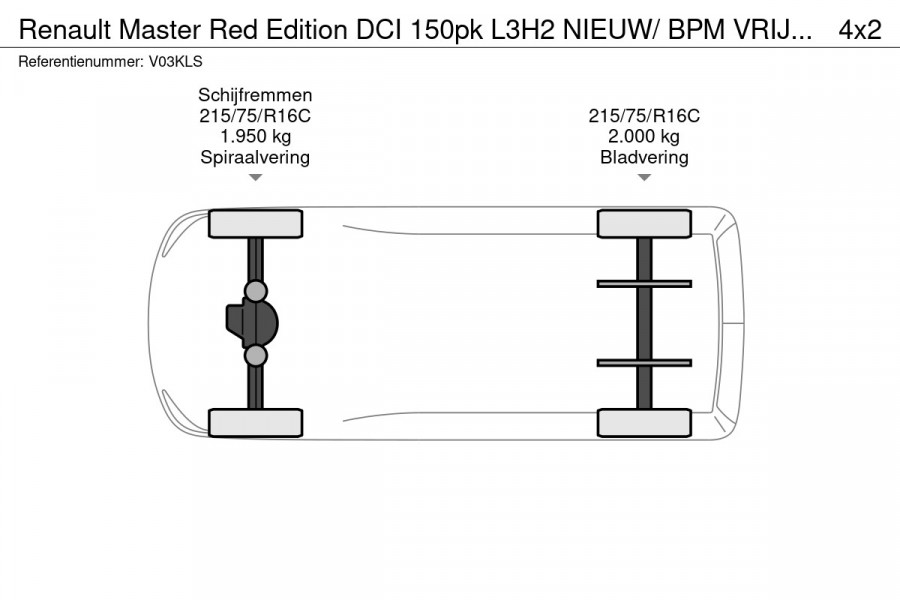 Renault Master Red Edition DCI 150pk L3H2 NIEUW/ BPM VRIJ / VOORRAAD