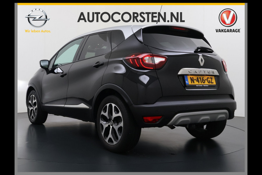 Renault Captur T 90pk Intens Navi Ecc Cruise Control Two-Tone Pdc Keyless 0.9 TCe Lmv 17" Led Regen-Lichtsensor Isofix Bluetooth Privacy Glas Mooie en complete Renault Captur 1148kg licht