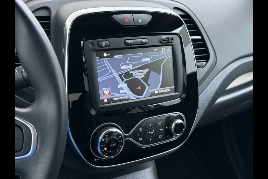 Renault Captur T 90pk Intens Navi Ecc Cruise Control Two-Tone Pdc Keyless 0.9 TCe Lmv 17" Led Regen-Lichtsensor Isofix Bluetooth Privacy Glas Mooie en complete Renault Captur 1148kg licht