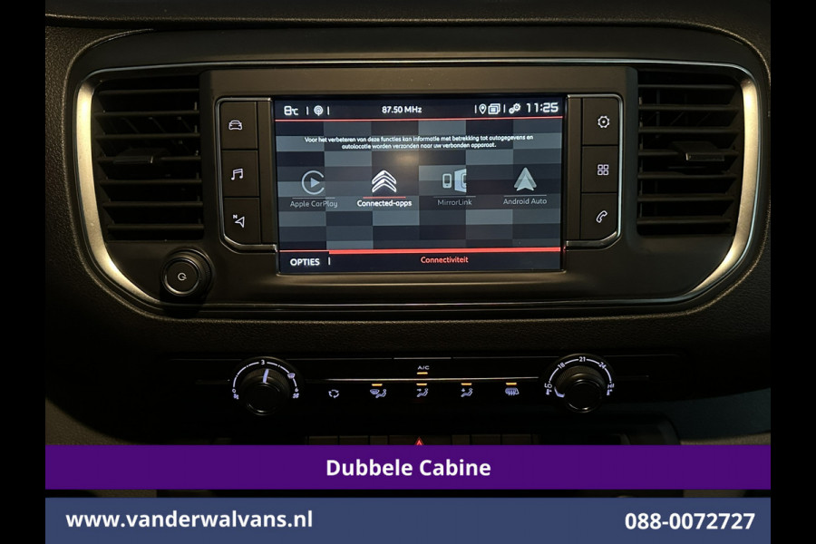 Citroën Jumpy 2.0 BlueHDI 150pk L3H1 Dubbele cabine Euro6 Airco | 6-Zits | Camera | Navigatie Apple Carplay, Android Auto, Cruisecontrol, Parkeersensoren