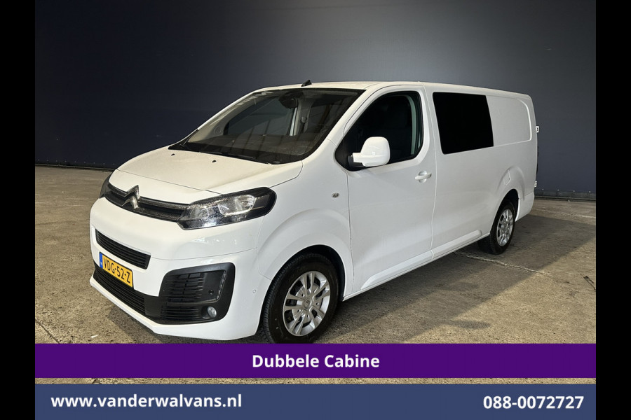 Citroën Jumpy 2.0 BlueHDI 150pk L3H1 Dubbele cabine Euro6 Airco | 6-Zits | Camera | Navigatie Apple Carplay, Android Auto, Cruisecontrol, Parkeersensoren