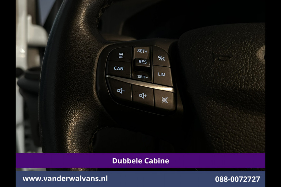 Ford Transit Custom 2.0 TDCI 130pk Automaat L2H1 Dubbele Cabine Euro6 Airco | 6-Zits | Camera | Navigatie | LED, Android Auto, Adaptieve Cruisecontrol, Verwarmde voorruit, Stoelverwarming, Parkeersensoren