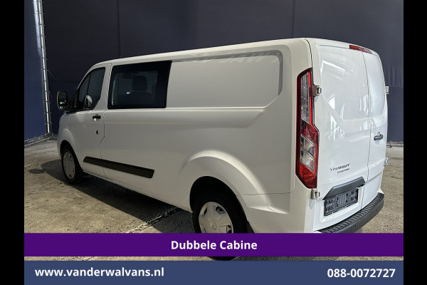 Ford Transit Custom 2.0 TDCI 130pk Automaat L2H1 Dubbele Cabine Euro6 Airco | 6-Zits | Camera | Navigatie | LED, Android Auto, Adaptieve Cruisecontrol, Verwarmde voorruit, Stoelverwarming, Parkeersensoren