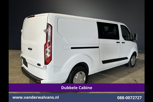 Ford Transit Custom 2.0 TDCI 130pk Automaat L2H1 Dubbele Cabine Euro6 Airco | 6-Zits | Camera | Navigatie | LED, Android Auto, Adaptieve Cruisecontrol, Verwarmde voorruit, Stoelverwarming, Parkeersensoren