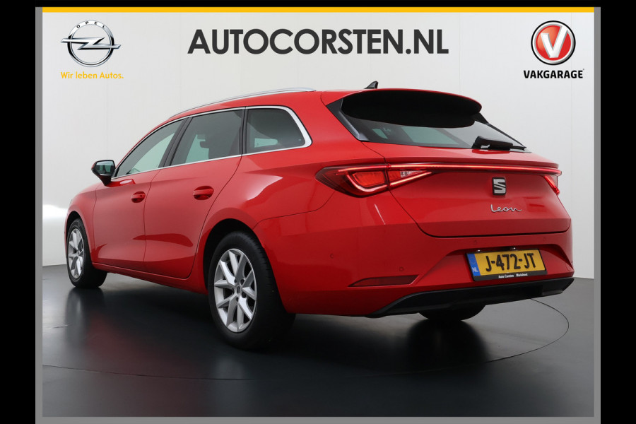 Seat Leon Sportstourer 1.5T 131pk NWE Model Trekhaak Camera Adaptive-Cruise Navi Ecc Virtual Cockpit Apple Carplay/Android Auto Pdc Style  Lmv Led DAB Keyless Isofix Front assist Regensensor Bluetooth Rijstrooksensor 1e Eigenaar Origineel Nederlandse Auto
