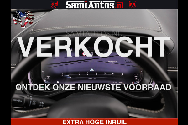 Dodge Ram LIMITED H.O 540 PK 706 Nm | FEUL WIELEN |XB9 | MASSAGE | BOM VOL | CREW CAB | DUBBELE CABINE | GRIJSKENTEKEN | 5 PERSOONS | DE MEEST LUXUEUZE en BEGEERDE Pick-up