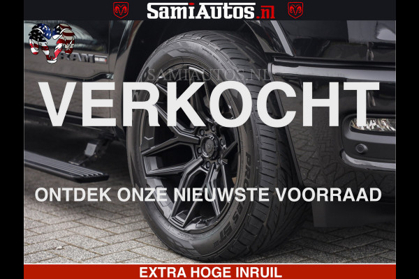 Dodge Ram LIMITED H.O 540 PK 706 Nm | FEUL WIELEN |XB9 | MASSAGE | BOM VOL | CREW CAB | DUBBELE CABINE | GRIJSKENTEKEN | 5 PERSOONS | DE MEEST LUXUEUZE en BEGEERDE Pick-up