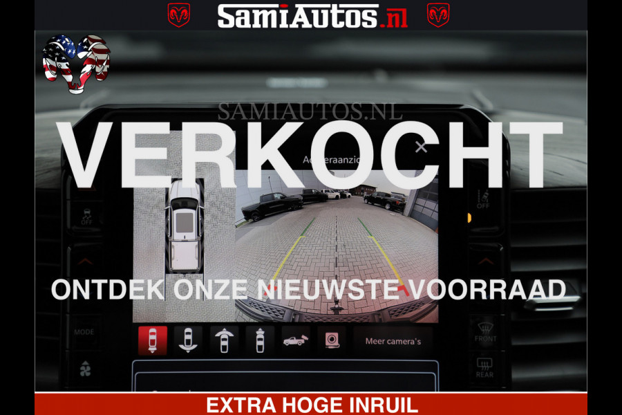 Dodge Ram LIMITED H.O 540 PK 706 Nm | FEUL WIELEN |XB9 | MASSAGE | BOM VOL | CREW CAB | DUBBELE CABINE | GRIJSKENTEKEN | 5 PERSOONS | DE MEEST LUXUEUZE en BEGEERDE Pick-up