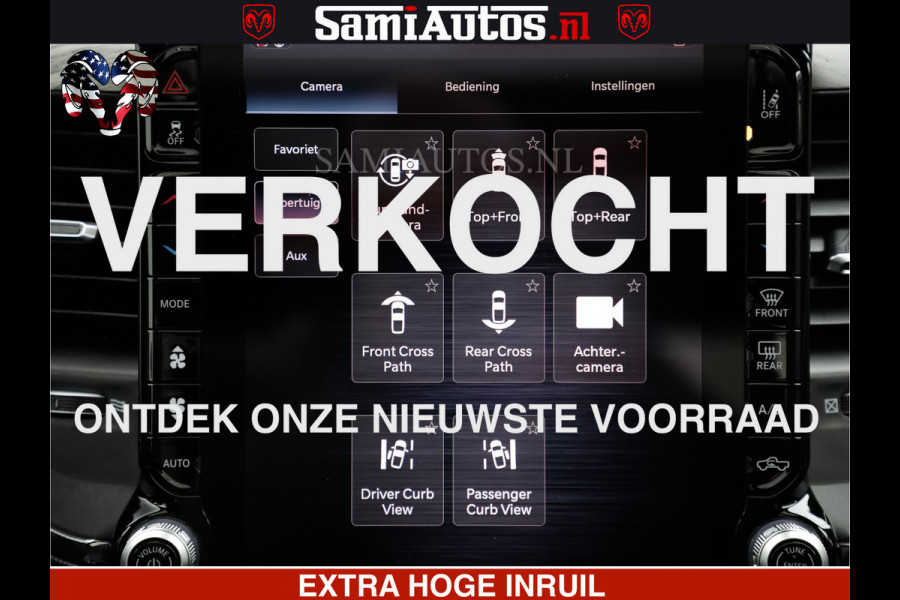 Dodge Ram LIMITED H.O 540 PK 706 Nm | FEUL WIELEN |XB9 | MASSAGE | BOM VOL | CREW CAB | DUBBELE CABINE | GRIJSKENTEKEN | 5 PERSOONS | DE MEEST LUXUEUZE en BEGEERDE Pick-up