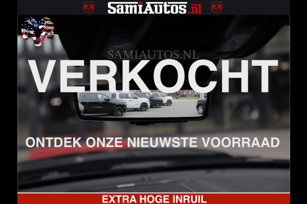Dodge Ram LIMITED H.O 540 PK 706 Nm | FEUL WIELEN |XB9 | MASSAGE | BOM VOL | CREW CAB | DUBBELE CABINE | GRIJSKENTEKEN | 5 PERSOONS | DE MEEST LUXUEUZE en BEGEERDE Pick-up