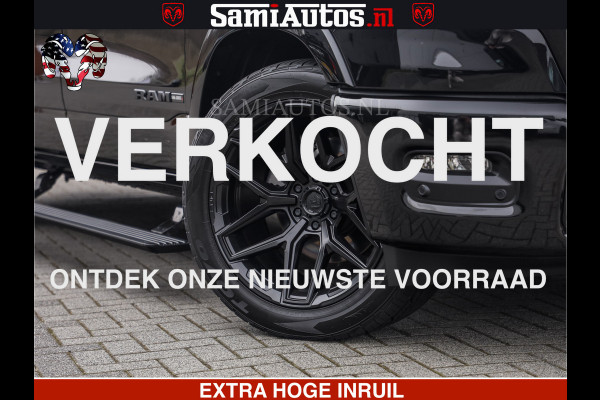 Dodge Ram LIMITED H.O 540 PK 706 Nm | FEUL WIELEN |XB9 | MASSAGE | BOM VOL | CREW CAB | DUBBELE CABINE | GRIJSKENTEKEN | 5 PERSOONS | DE MEEST LUXUEUZE en BEGEERDE Pick-up