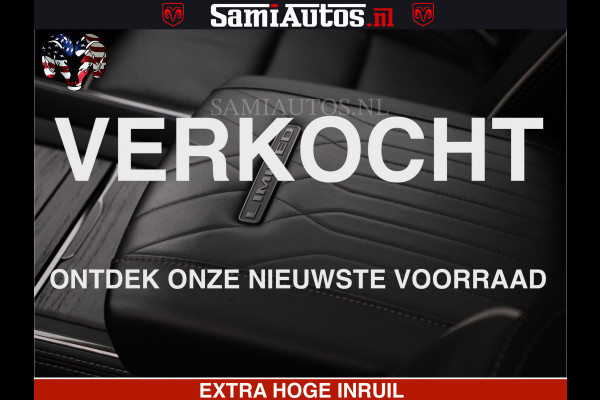 Dodge Ram LIMITED H.O 540 PK 706 Nm | FEUL WIELEN |XB9 | MASSAGE | BOM VOL | CREW CAB | DUBBELE CABINE | GRIJSKENTEKEN | 5 PERSOONS | DE MEEST LUXUEUZE en BEGEERDE Pick-up