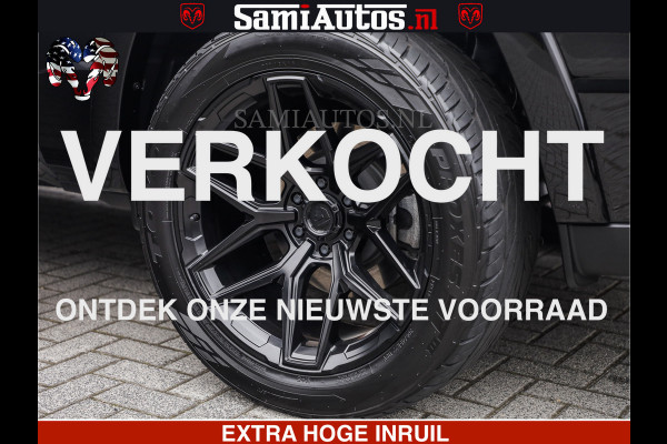 Dodge Ram LIMITED H.O 540 PK 706 Nm | FEUL WIELEN |XB9 | MASSAGE | BOM VOL | CREW CAB | DUBBELE CABINE | GRIJSKENTEKEN | 5 PERSOONS | DE MEEST LUXUEUZE en BEGEERDE Pick-up