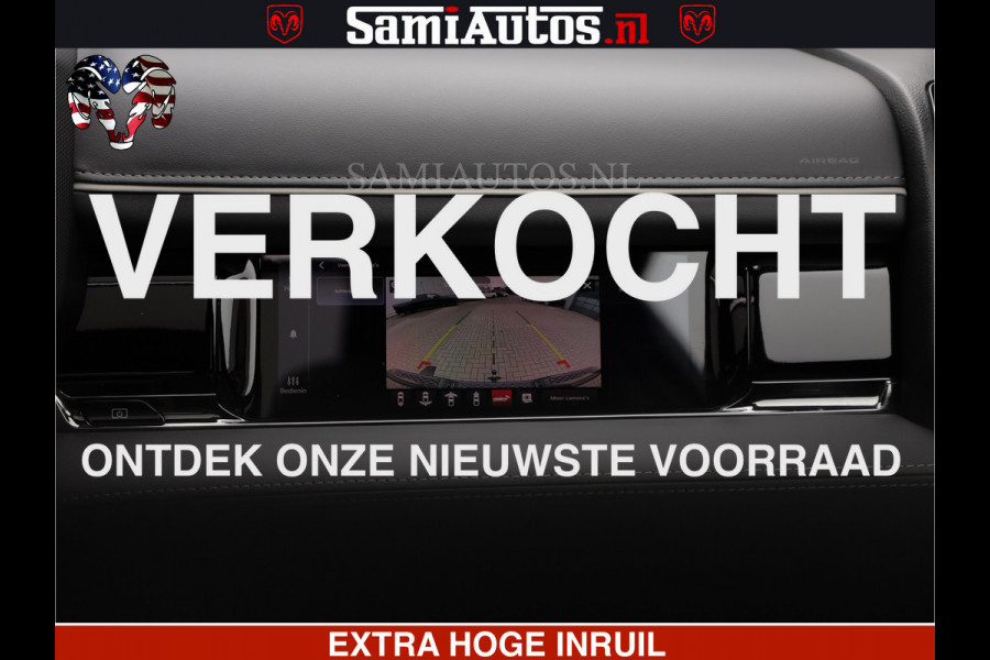 Dodge Ram LIMITED H.O 540 PK 706 Nm | FEUL WIELEN |XB9 | MASSAGE | BOM VOL | CREW CAB | DUBBELE CABINE | GRIJSKENTEKEN | 5 PERSOONS | DE MEEST LUXUEUZE en BEGEERDE Pick-up