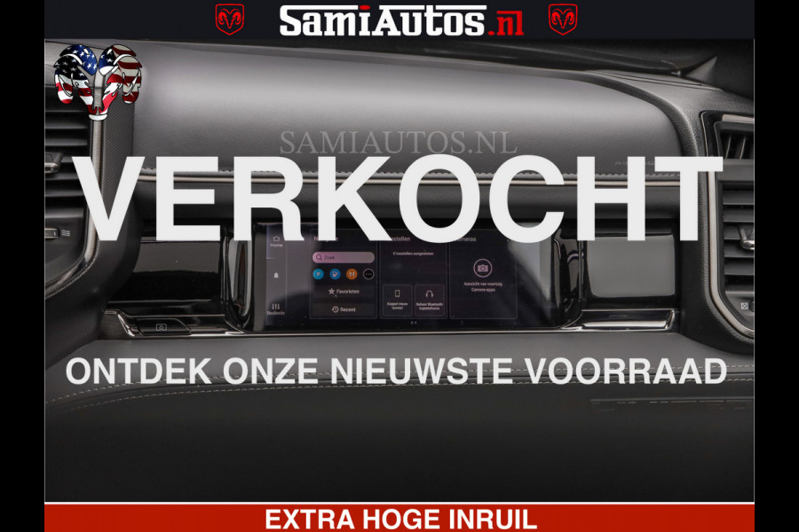 Dodge Ram LIMITED H.O 540 PK 706 Nm | FEUL WIELEN |XB9 | MASSAGE | BOM VOL | CREW CAB | DUBBELE CABINE | GRIJSKENTEKEN | 5 PERSOONS | DE MEEST LUXUEUZE en BEGEERDE Pick-up