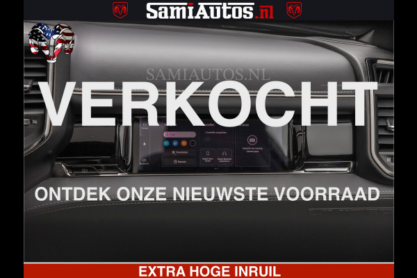 Dodge Ram LIMITED H.O 540 PK 706 Nm | FEUL WIELEN |XB9 | MASSAGE | BOM VOL | CREW CAB | DUBBELE CABINE | GRIJSKENTEKEN | 5 PERSOONS | DE MEEST LUXUEUZE en BEGEERDE Pick-up