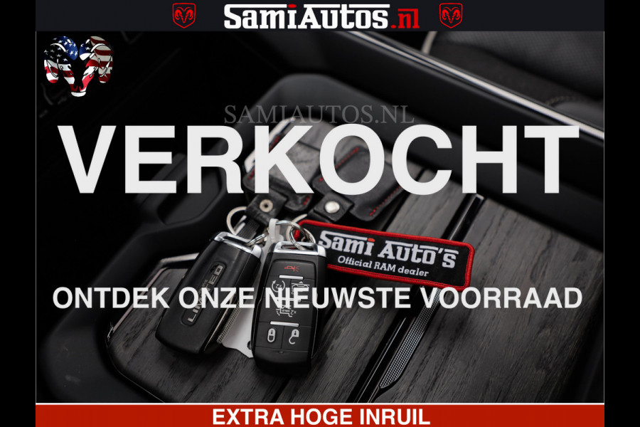 Dodge Ram LIMITED H.O 540 PK 706 Nm | FEUL WIELEN |XB9 | MASSAGE | BOM VOL | CREW CAB | DUBBELE CABINE | GRIJSKENTEKEN | 5 PERSOONS | DE MEEST LUXUEUZE en BEGEERDE Pick-up
