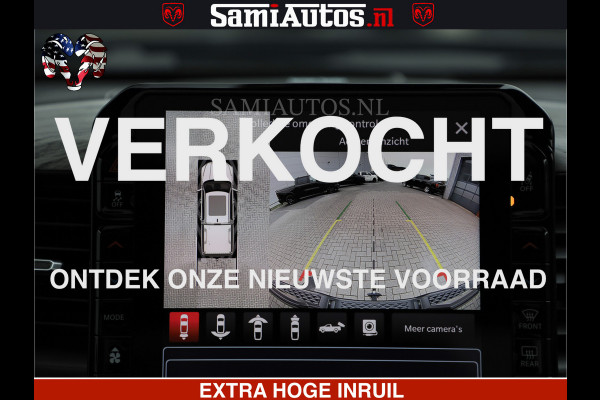 Dodge Ram LIMITED H.O 540 PK 706 Nm | FEUL WIELEN |XB9 | MASSAGE | BOM VOL | CREW CAB | DUBBELE CABINE | GRIJSKENTEKEN | 5 PERSOONS | DE MEEST LUXUEUZE en BEGEERDE Pick-up