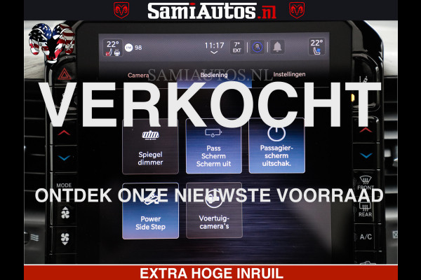 Dodge Ram LIMITED H.O 540 PK 706 Nm | FEUL WIELEN |XB9 | MASSAGE | BOM VOL | CREW CAB | DUBBELE CABINE | GRIJSKENTEKEN | 5 PERSOONS | DE MEEST LUXUEUZE en BEGEERDE Pick-up