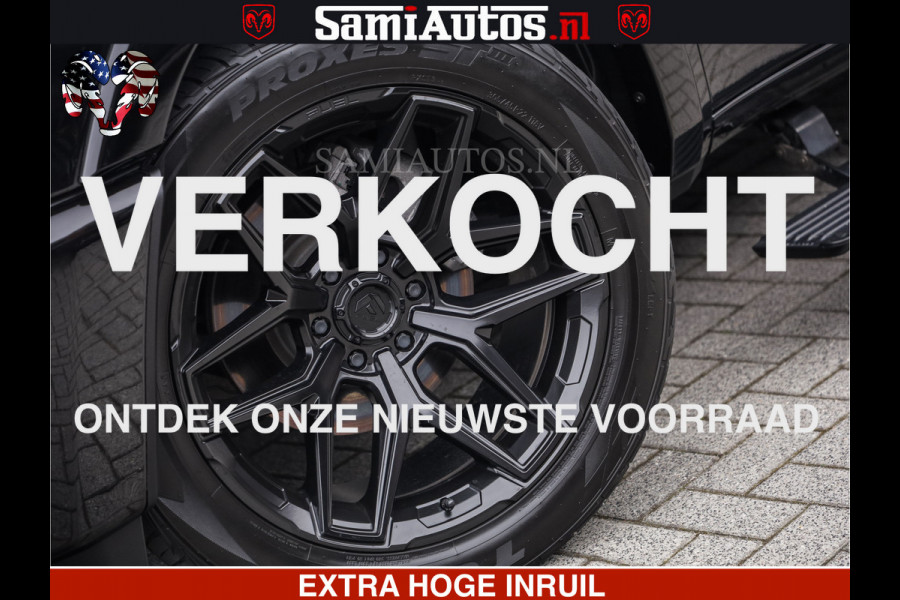 Dodge Ram LIMITED H.O 540 PK 706 Nm | FEUL WIELEN |XB9 | MASSAGE | BOM VOL | CREW CAB | DUBBELE CABINE | GRIJSKENTEKEN | 5 PERSOONS | DE MEEST LUXUEUZE en BEGEERDE Pick-up