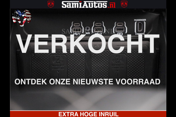 Dodge Ram LIMITED H.O 540 PK 706 Nm | FEUL WIELEN |XB9 | MASSAGE | BOM VOL | CREW CAB | DUBBELE CABINE | GRIJSKENTEKEN | 5 PERSOONS | DE MEEST LUXUEUZE en BEGEERDE Pick-up
