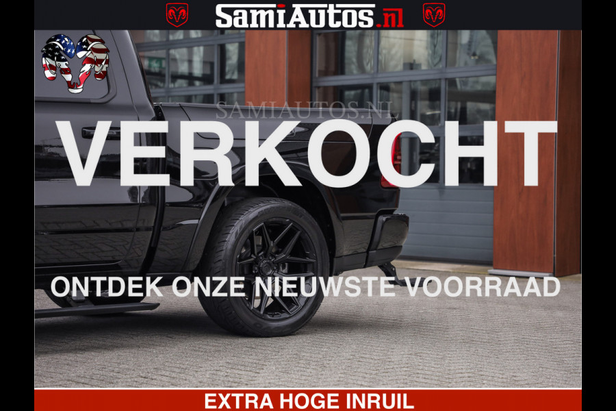 Dodge Ram LIMITED H.O 540 PK 706 Nm | FEUL WIELEN |XB9 | MASSAGE | BOM VOL | CREW CAB | DUBBELE CABINE | GRIJSKENTEKEN | 5 PERSOONS | DE MEEST LUXUEUZE en BEGEERDE Pick-up