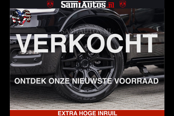 Dodge Ram LIMITED H.O 540 PK 706 Nm | FEUL WIELEN |XB9 | MASSAGE | BOM VOL | CREW CAB | DUBBELE CABINE | GRIJSKENTEKEN | 5 PERSOONS | DE MEEST LUXUEUZE en BEGEERDE Pick-up