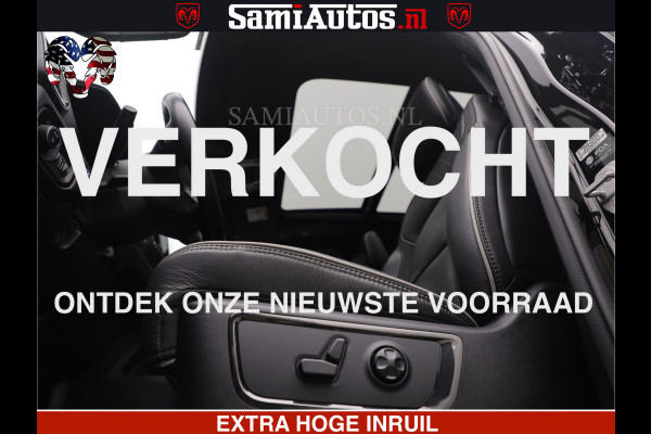 Dodge Ram LIMITED H.O 540 PK 706 Nm | FEUL WIELEN |XB9 | MASSAGE | BOM VOL | CREW CAB | DUBBELE CABINE | GRIJSKENTEKEN | 5 PERSOONS | DE MEEST LUXUEUZE en BEGEERDE Pick-up
