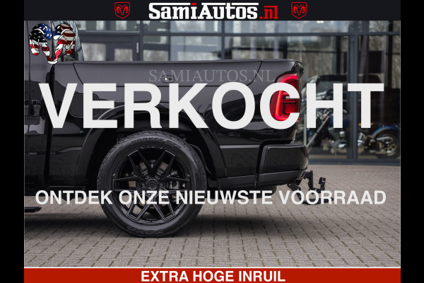 Dodge Ram LIMITED H.O 540 PK 706 Nm | FEUL WIELEN |XB9 | MASSAGE | BOM VOL | CREW CAB | DUBBELE CABINE | GRIJSKENTEKEN | 5 PERSOONS | DE MEEST LUXUEUZE en BEGEERDE Pick-up