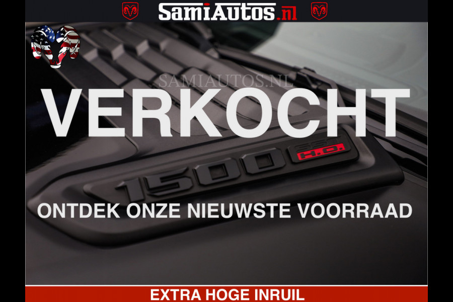 Dodge Ram LIMITED H.O 540 PK 706 Nm | FEUL WIELEN |XB9 | MASSAGE | BOM VOL | CREW CAB | DUBBELE CABINE | GRIJSKENTEKEN | 5 PERSOONS | DE MEEST LUXUEUZE en BEGEERDE Pick-up