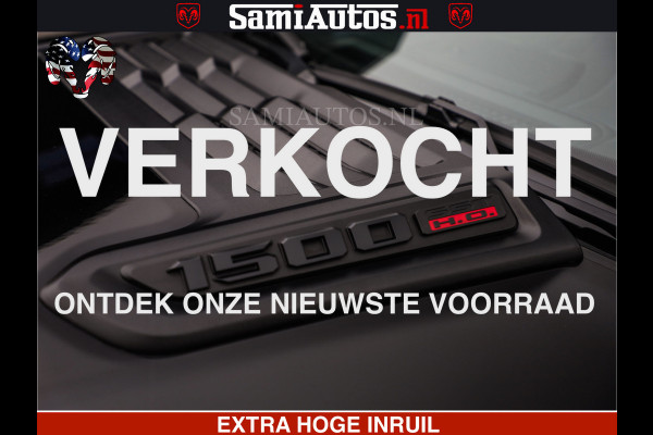 Dodge Ram LIMITED H.O 540 PK 706 Nm | FEUL WIELEN |XB9 | MASSAGE | BOM VOL | CREW CAB | DUBBELE CABINE | GRIJSKENTEKEN | 5 PERSOONS | DE MEEST LUXUEUZE en BEGEERDE Pick-up