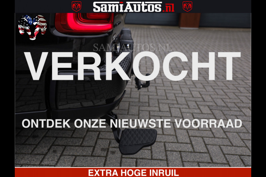 Dodge Ram LIMITED H.O 540 PK 706 Nm | FEUL WIELEN |XB9 | MASSAGE | BOM VOL | CREW CAB | DUBBELE CABINE | GRIJSKENTEKEN | 5 PERSOONS | DE MEEST LUXUEUZE en BEGEERDE Pick-up