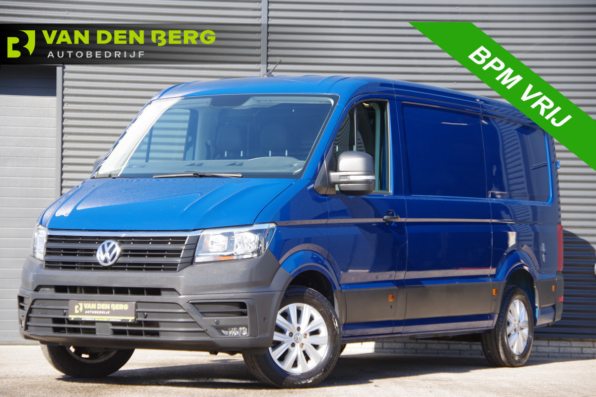 Volkswagen Crafter 35 2.0 TDI L3H2 3-ZITS, 140PK AUT. STANDKACHEL, GEV. ERGO COMFORT STOEL, CRUISE, NAVI, AIRCO