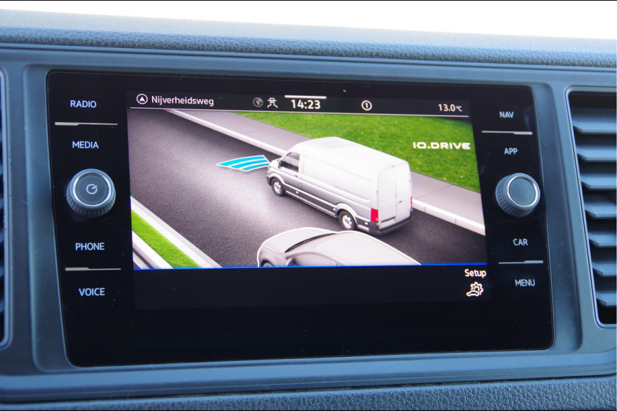 Volkswagen Crafter 35 2.0 TDI L3H2 3-ZITS, 140PK AUT. STANDKACHEL, GEV. ERGO COMFORT STOEL, CRUISE, NAVI, AIRCO