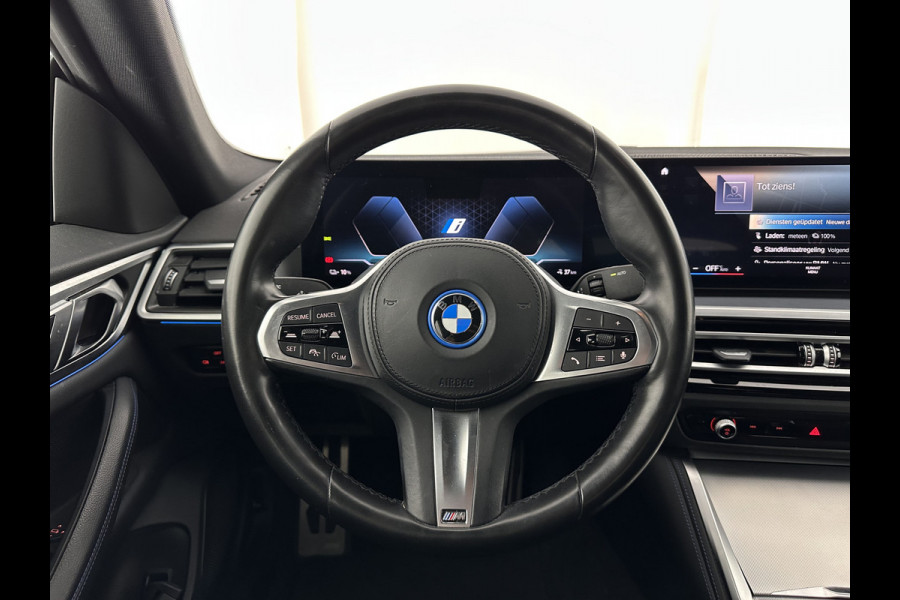 BMW i4 eDrive40 84 kWh [ 3-Fase ] (INCL.BTW) *LEATHER-MICROFIBRE | FULL-LED | ADAPTIVE-CRUISE | HEATED-SPORTSEATS | CAMERA | DAB | WIDESCREEN-DIGI-COCKPIT | NAVI-FULLMAP | ECC | PDC | 18''ALU*