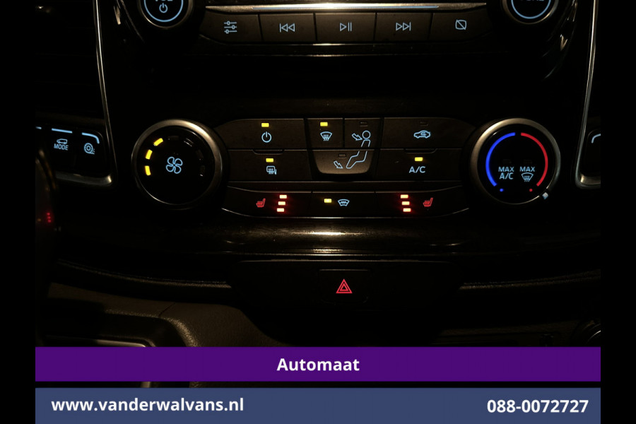 Ford Transit 2.0 TDCI 185pk Automaat L3H2 Euro6 Airco | Xenon | Camera | Navigatie | Apple Carplay | Cruisecontrol | LED Android Auto, Verwarmde voorruit, Stoelverwarming, LM velgen, Elektrisch verstelbare bestuurdersstoel, Parkeersensoren, Bijrijdersbank